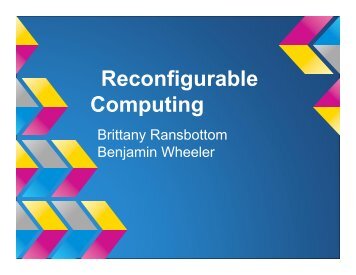 Reconfigurable Computing