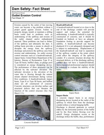 Outlet Erosion Control - Montana Watercourse