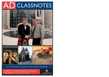 Class Notes - SPRING 2005 - University of Abertay Dundee