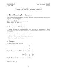 Gauss-Jordan Elimination Method - The Ohio State University