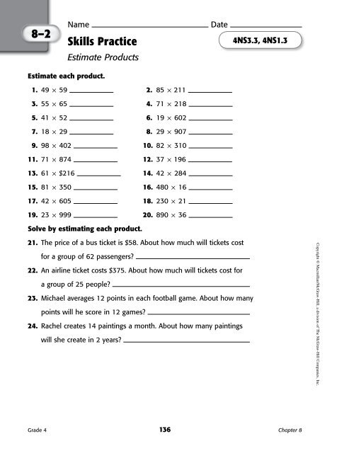 Reteach and Skills Practice Workbook