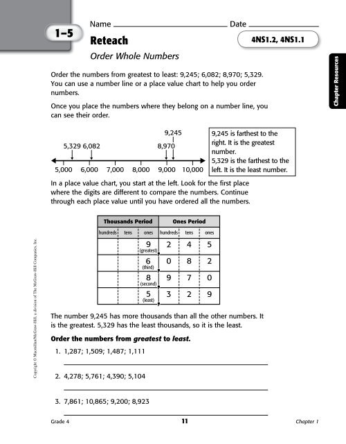 Reteach and Skills Practice Workbook