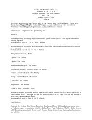 REGULAR MEETING MINUTES - New Lisbon School District