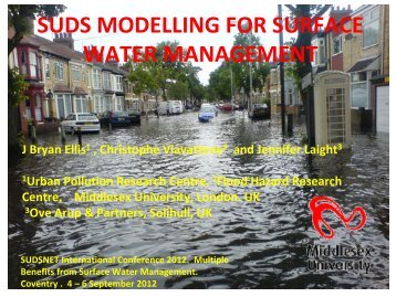 suds modelling for surface water management - SUDSnet