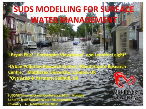 suds modelling for surface water management - SUDSnet