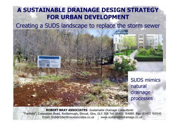 A SUSTAINABLE DRAINAGE DESIGN STRATEGY FOR ... - SUDSnet