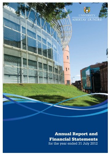 Annual Accounts 2011 - University of Abertay Dundee