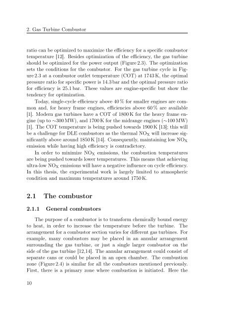 investigation of a prototype industrial gas turbine combustor using ...