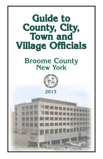 Directory of Officials - Broome County