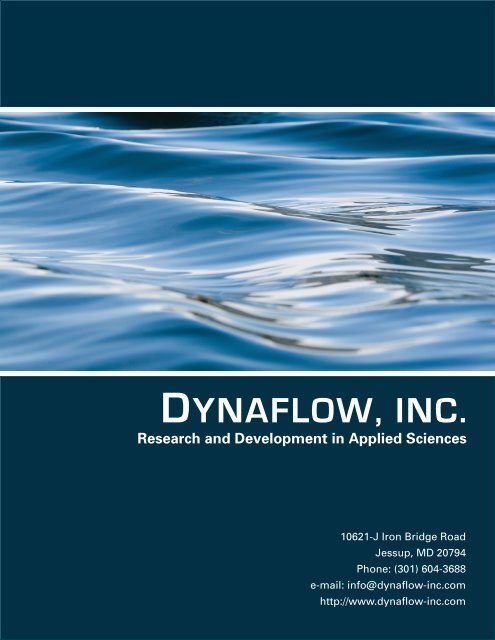 Company Brochure - Dynaflow, Inc.