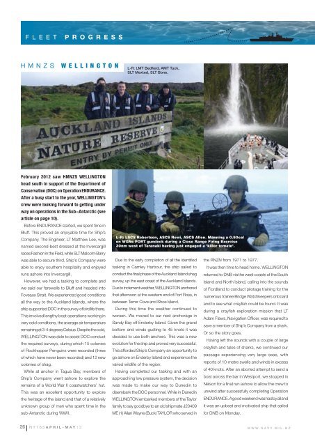May 2012, Issue 166 - Royal New Zealand Navy