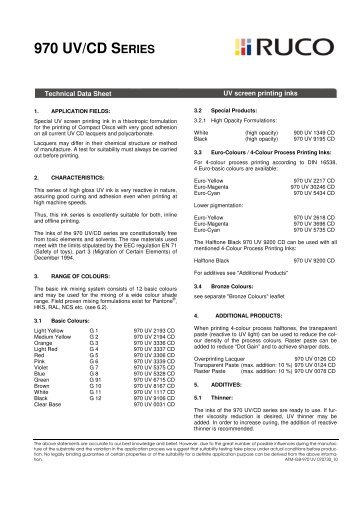 970 UV/CD SERIES - Kaye Dee Marking Equipment