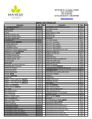 WEEKLY PRICE LIST NP