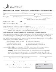 Mental Health Income Verification Form - Rosecrance Health Network