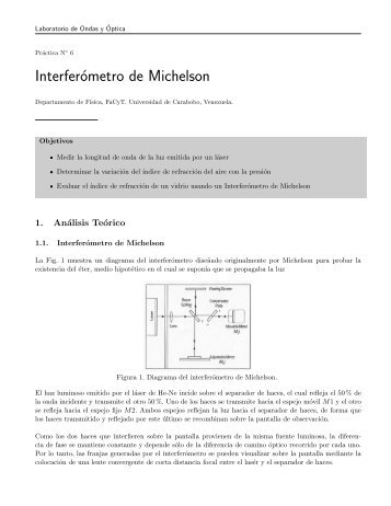 InterferÃ³metro de Michelson - Universidad de Carabobo, FACYT ...