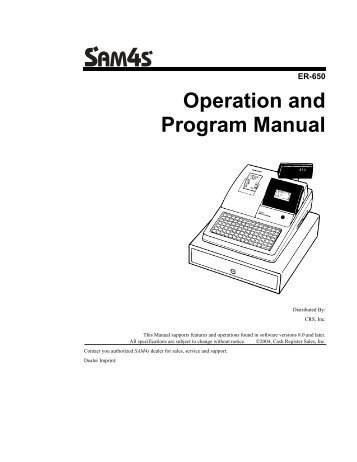 SAM4s ER-650 Operators Manual.pdf - Parklandbm.com