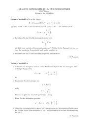 KLAUSUR MATHEMATIK III+IV F¨UR INFORMATIKER Gräf/Wieners ...