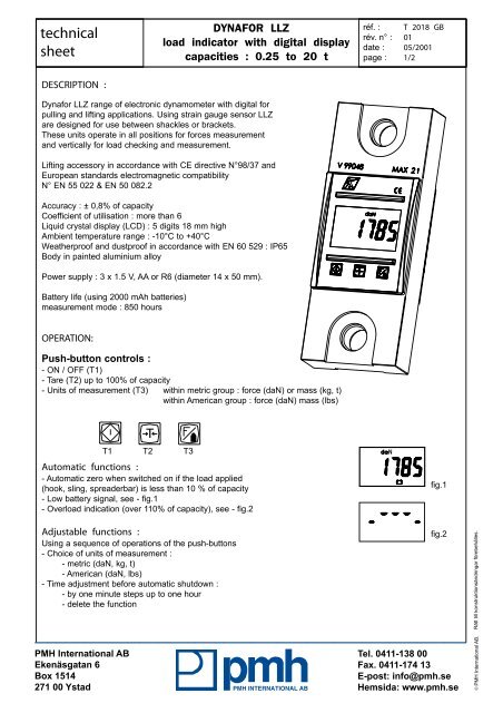 technical sheet - PMH