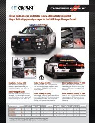 Dodge Charger Sales Sheet - Pursuit (US) [pdf] - Crown North America