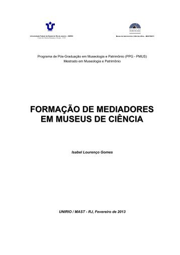 Texto completo em pdf - Museu da Vida - Fiocruz