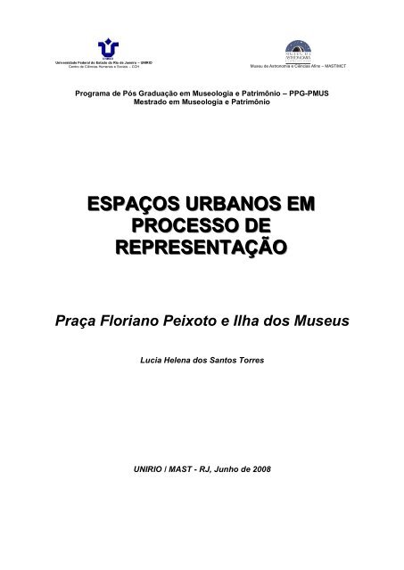 Lucia Helena dos Santos Torres - PPG-PMUS - Museu de ...