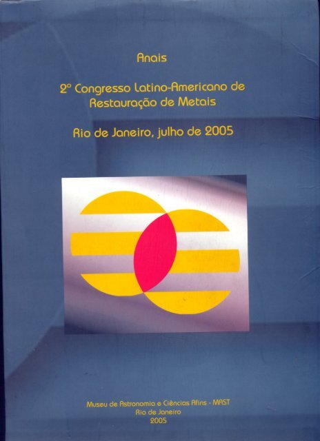 Anais 2Âº Congresso Latino-Americano de RestauraÃ§ao de Metais
