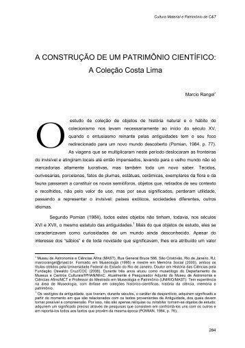 Artigo Marcio Rangel - Museu de Astronomia e CiÃªncias Afins
