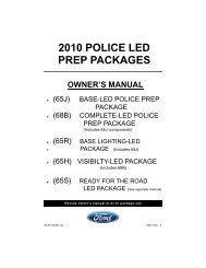 2010 LED Prep Owner's Manual - Crown North America