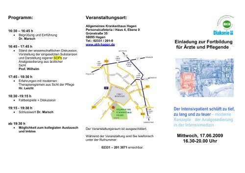 Fortbildung - im Allgemeinen Krankenhaus Hagen