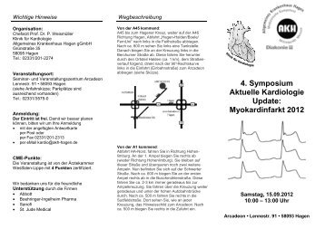 4. Symposium Aktuelle Kardiologie Update: Myokardinfarkt 2012