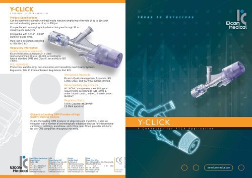 Y-CLICK - Elcam Medical