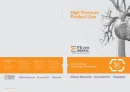 High Pressure Product Line - Elcam Medical