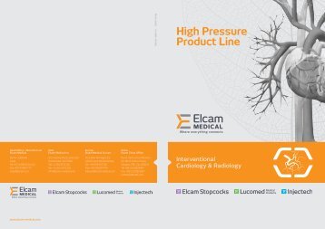 High Pressure Product Line - Elcam Medical