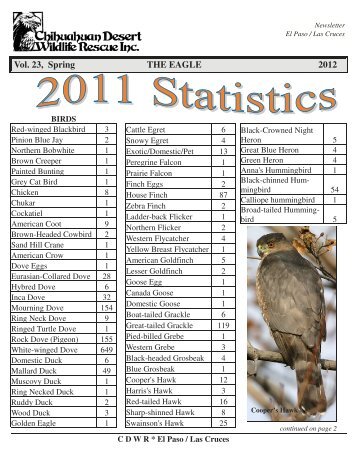 test 2012 spring.pub - Chihuahuan Desert Wildlife Rescue