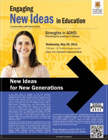 Download the Engaging New Ideas in Education poster and parking ...