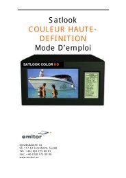 Satlook COULEUR HAUTE- DEFINITION Mode D'emploi - Emitor