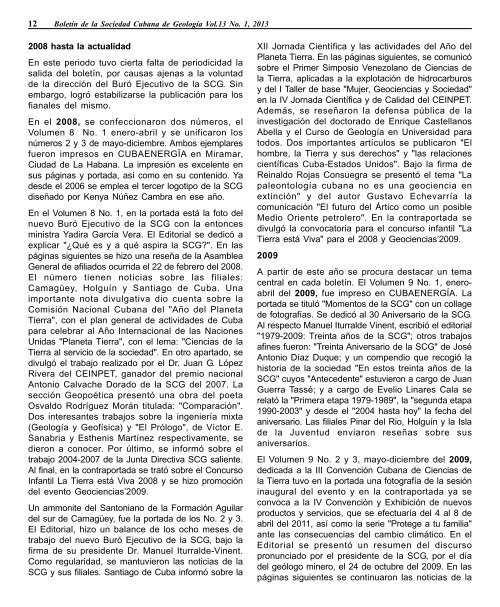 Volumen 13 No.1 año 2013 - Red Cubana de la Ciencia