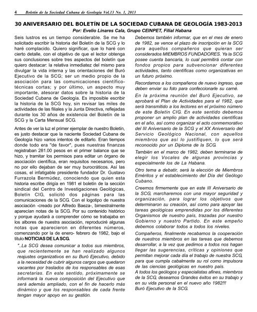 Volumen 13 No.1 año 2013 - Red Cubana de la Ciencia