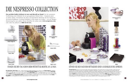 2 Nespresso 2er Set ClassicCappuccino Tasse mit Untertasse
