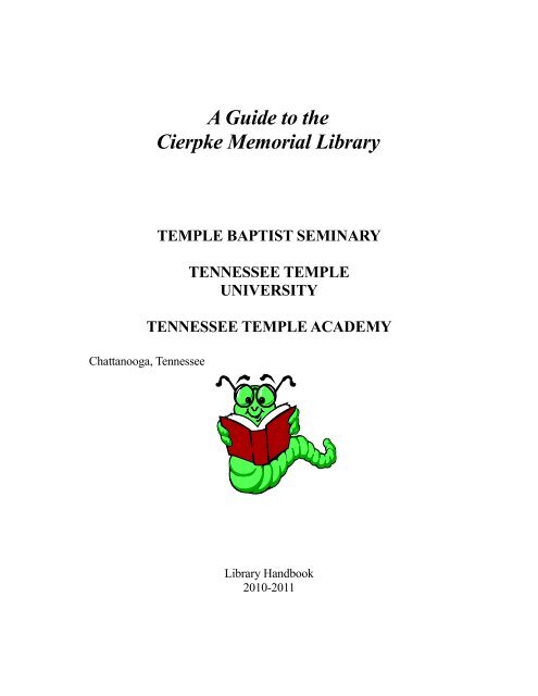 Library Handbook - Tennessee Temple University
