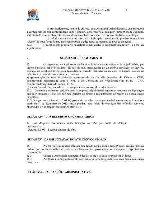 Pregão Presencial 112012 Contratação de empresa especializada ...