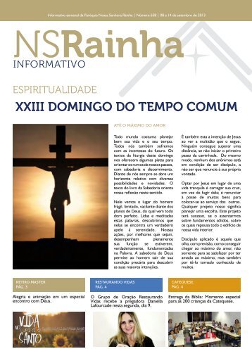informativo 638_site.pdf - PARÃ³QUIA NOSSA SENHORA RAINHA
