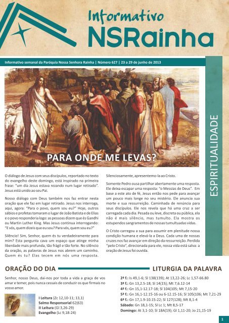 Informativo Semanal 627.pdf - PARÃ³QUIA NOSSA SENHORA ...
