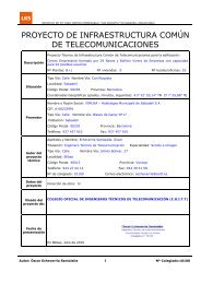 proyecto de infraestructura comÃºn de telecomunicaciones - Sabadell