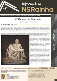 Informativo Semanal _ 562.pdf - PARÃ³QUIA NOSSA SENHORA ...