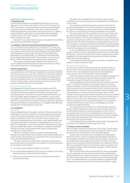 Barclays plc - Annual Report 2008 - Financial statements - The Group