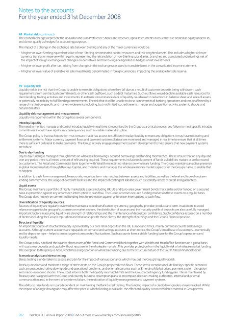 Barclays plc - Annual Report 2008 - Financial statements - The Group