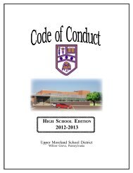 Contents - Upper Moreland School District