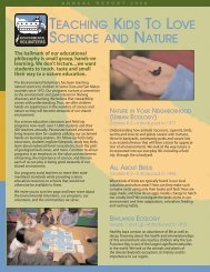 teaching kids to love science and nature - Environmental Volunteers