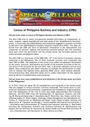 Census of Philippine Business and Industry (CPBI) - nsor12.ph
